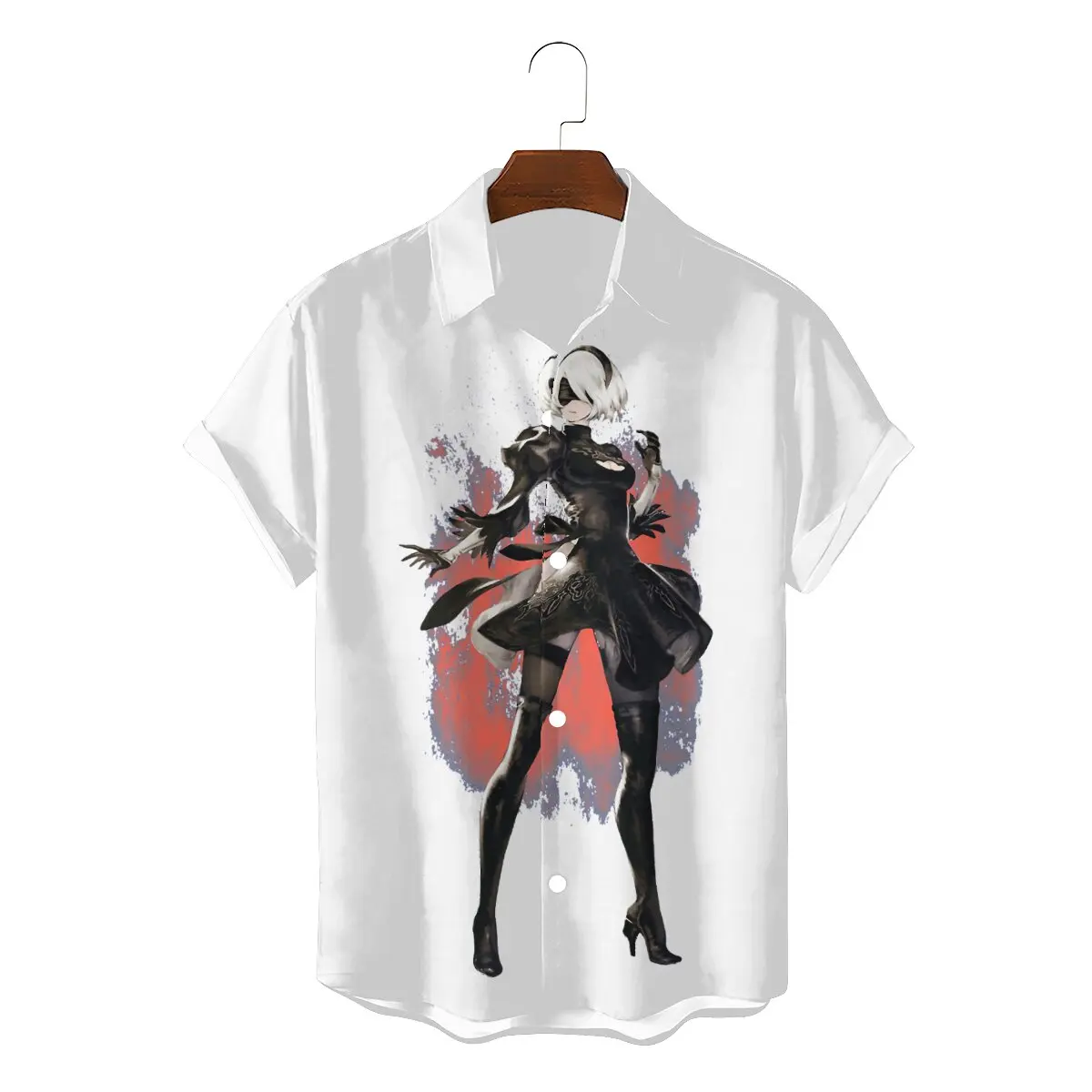 

2B Unique 3D Shirt Nier Replicant Yonah Kaine Game Casual Hawaii Shirts Hot Sale Stuff For Adult