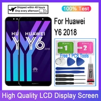 original for huawei y6 2018 lcd display touch screen digitizer for huawei y6 prime 2018 lcd replacement