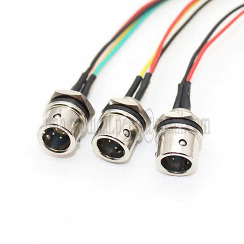 XS8 with 0.2M 0.3M 0.5M 1M cable male socket 2 3 4 pin cable connection plate front mounting connector waterproof IP67 images - 6