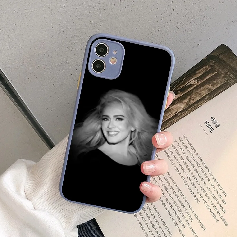 Singer A-Adele-E Phone Case for iPhone 14 11 12 13 Mini Pro Max 8 7 Plus X XR XS MAX Translucent Matte Cover