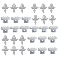 30pcs white fixing clip parts brackets clips planking for mercedes sacco 190 w201 w124 a124 s124 car replacement accessories