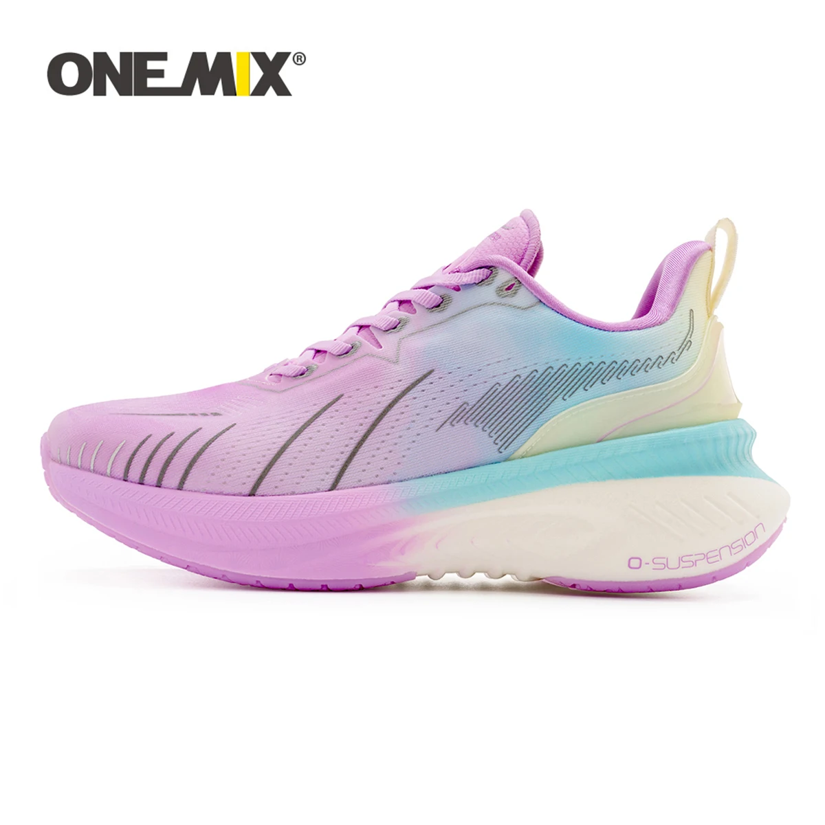 ONEMIX New Ultra-light Rebound Sport Shoes Mens Outdoor Trainers Sneakers Running Shoes Athletic Gym Fitness Walking Jogging