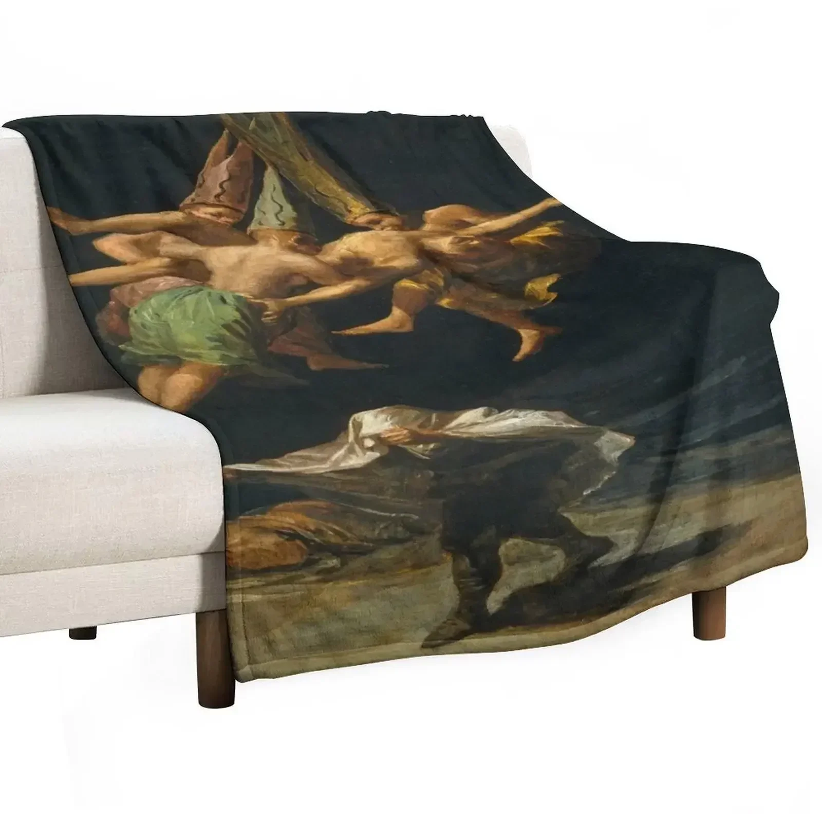 Francisco Goya - Путешествие ведьм Пледы Декоративные кровати Тяжелые одеяла