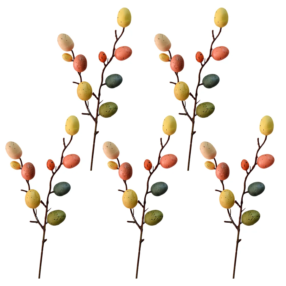 

5 Branches Interesting DIY Easter Eggs Easter Decorative Egg Easter Egg Decors