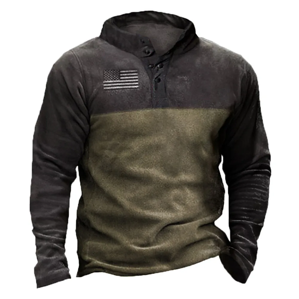 

Pullover Patchwork Color Block Stand Collar Men's Hoodies Slim 2022 Spring Autumn Pullover Sweatershirt Casual Man Clothing