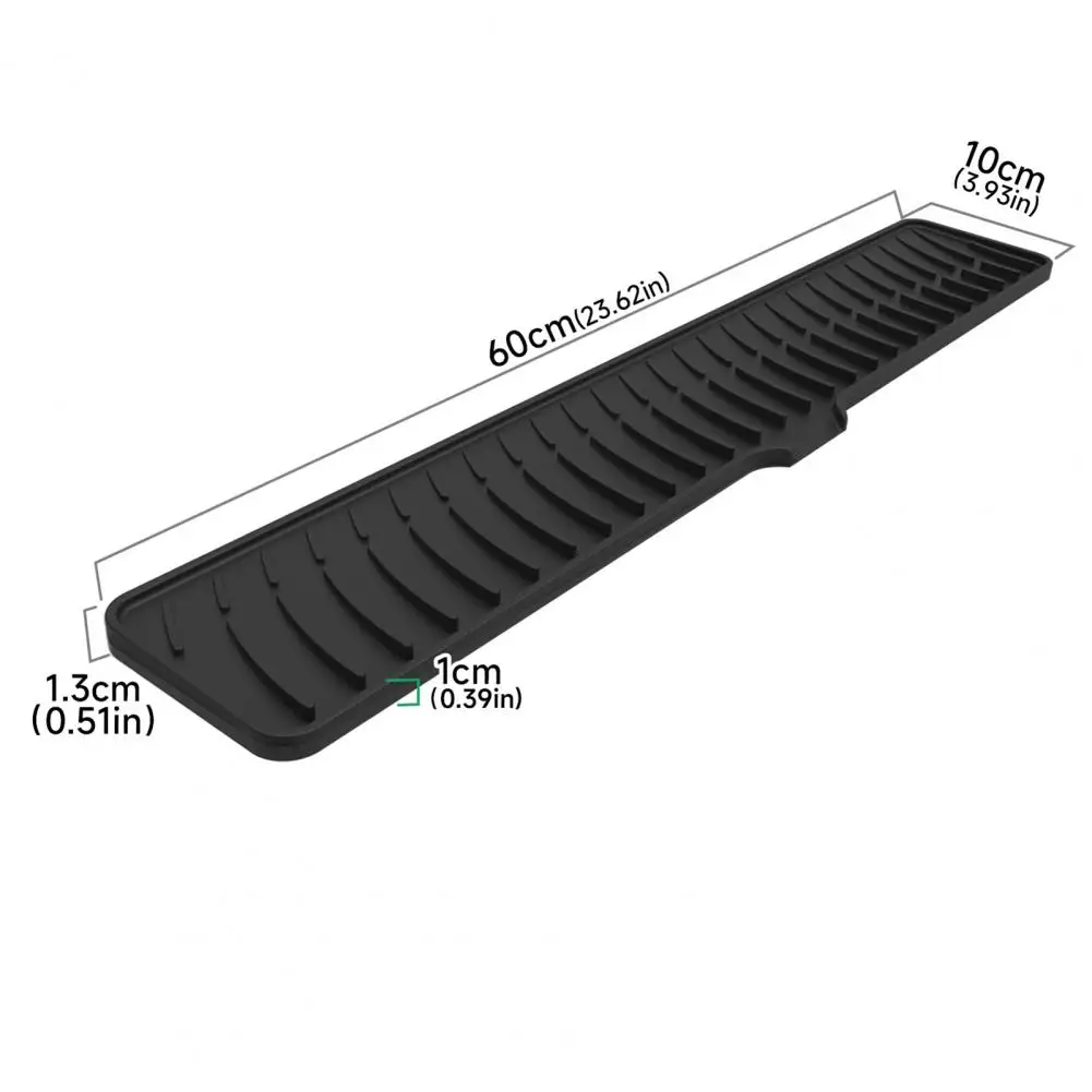 Силиконовый сливной коврик для смесителя противоскользящий быстросохнущий