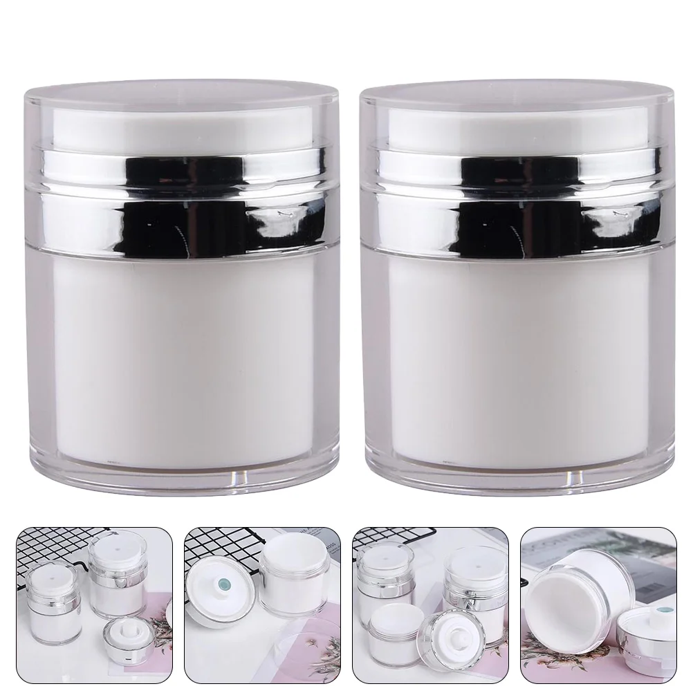 

Pump Airless Cream Container Jar Bottle Empty Lotion Face Bottlesdispenser Travel Jars Makeuprefillable Containers Lotions