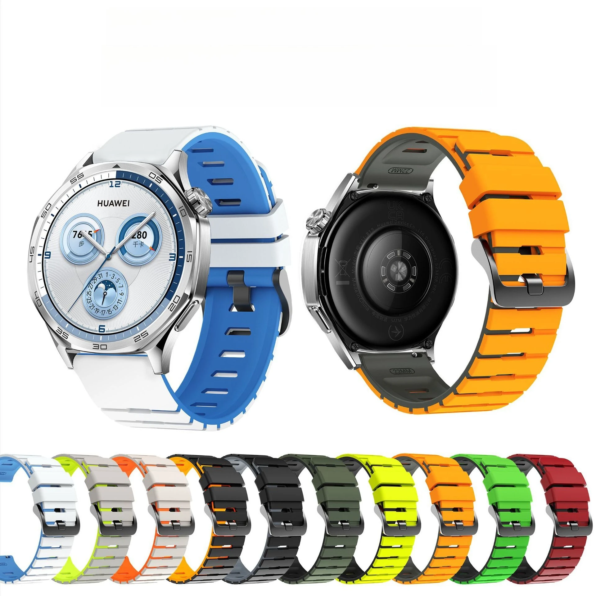 Фото Силиконовый ремешок 22 мм для Zeblaze Ares 3 Pro/Vibe 7 Pro, браслет для Zeblaze Beyond 2 3 Pro/Stratos 2 Ultra/Lite, сменные ремешки №1