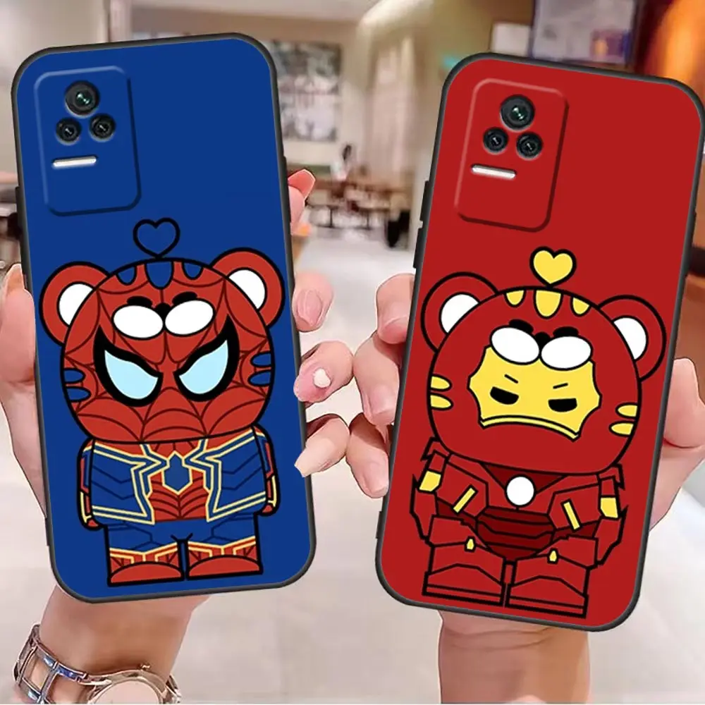 

Cartoon Marvel Avengers Cute Tiger Case For Redmi K50 Case For Redmi K50 K40 K40S 10C 10 9T 9C 9A 9 8A 8 7A 7 6A 6 Pro Plus Capa