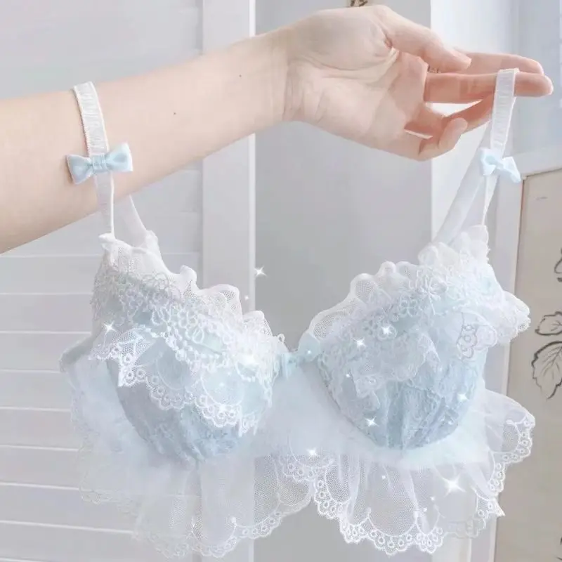 Комплект нижнего белья в японском стиле Лолита соблазнительный бюстгальтер без