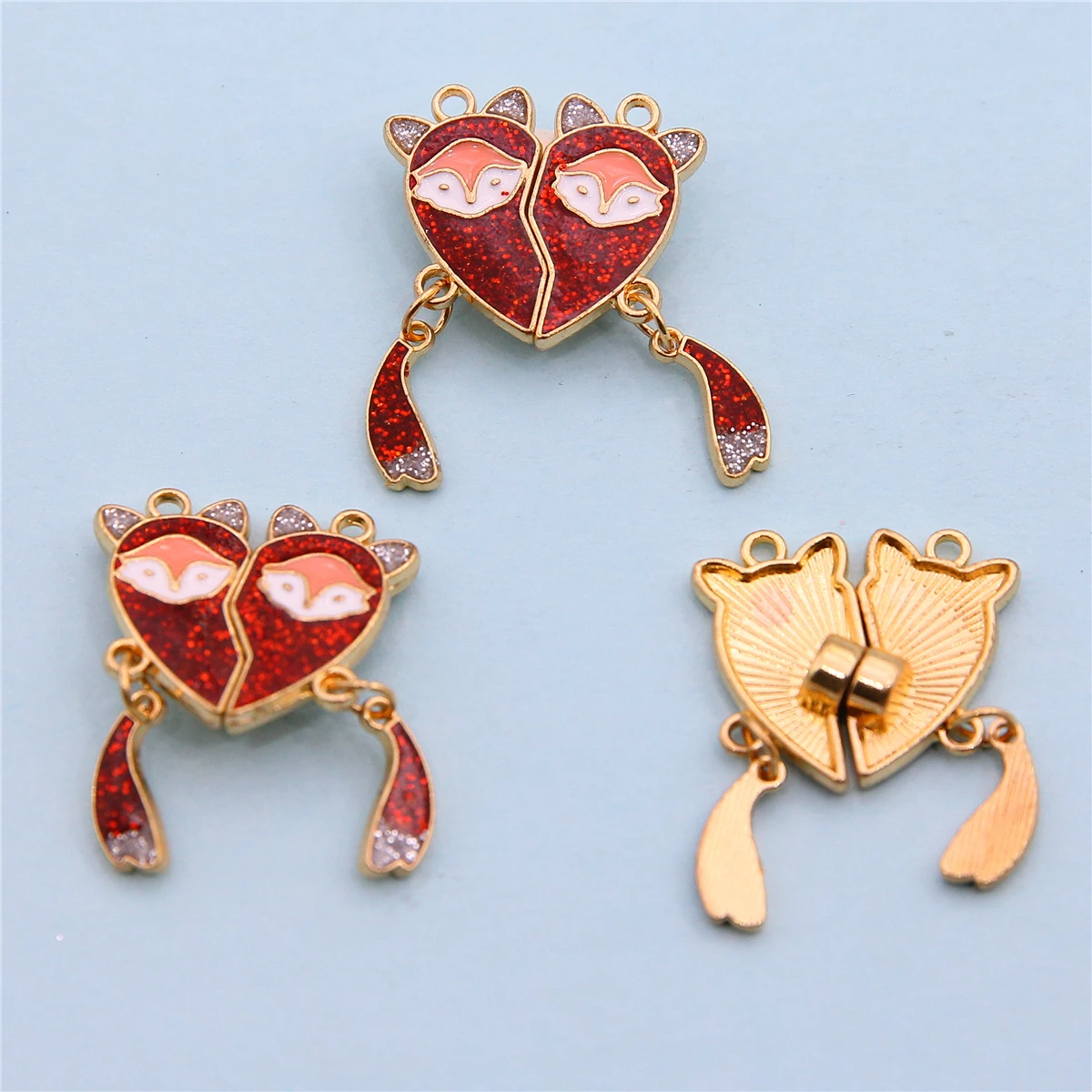 5 компл. красочные эмалированные магниты/единорог/солнечник/фикс/авокадо/сердце