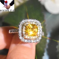 wholesale rr2117 european fashion hot woman girl bride party birthday wedding gift square aaa zircon 18kt white gold ring