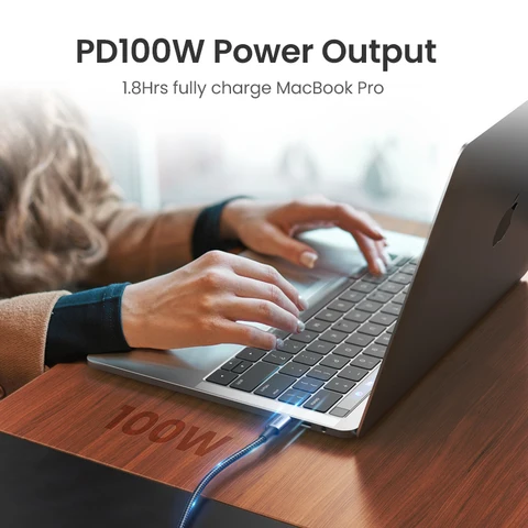 Кабель UGREEN 100 Вт USB C-USB Type C для Apple MacBook Pro Samsung Xiaomi, быстрая зарядка 4,0 PD, кабель для быстрой зарядки USB C