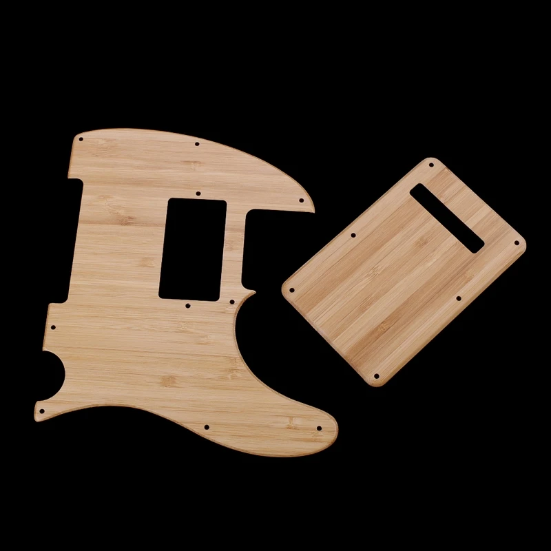 

1Ply 8 Screw Holes Bamboo Electric Guitar Pickguard Scratch Plate Back Plate Standard Guitar Pick Guard Guitar Accessory