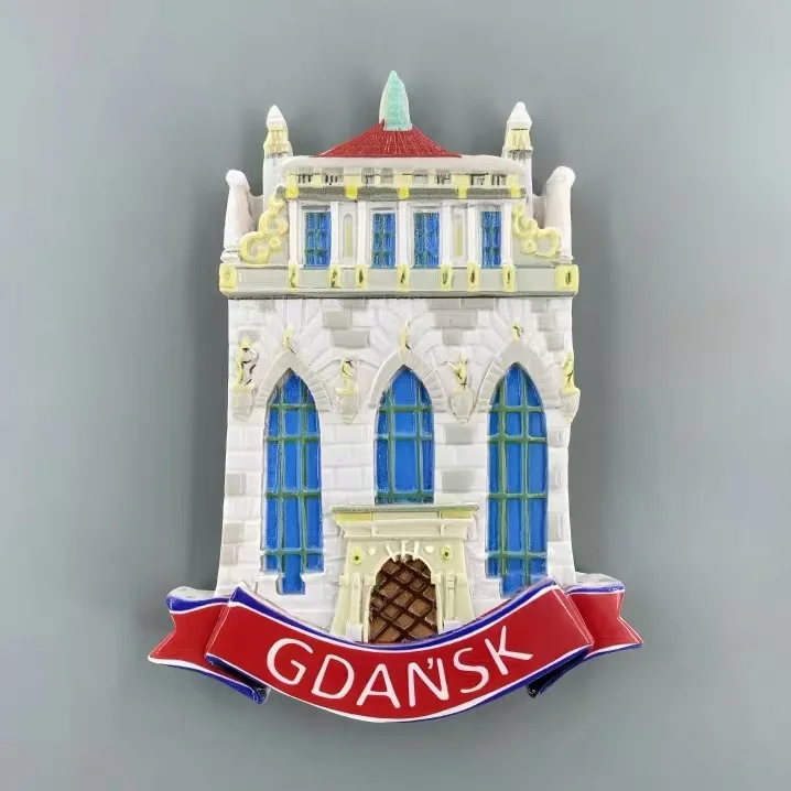 Фото Gdansk, Польша Туризм Мемориал Творческий городской ориентир Кинмен Домашний декор Магнит Наклейка на холодильник Подарок №2