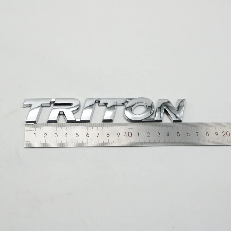 

3D Серебряный Логотип Эмблема Для Triton автомобильные части задний багажник значок наклейка