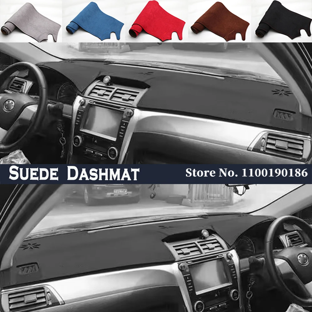 Автомобильный Стайлинг замшевый коврик для приборной панели защитный