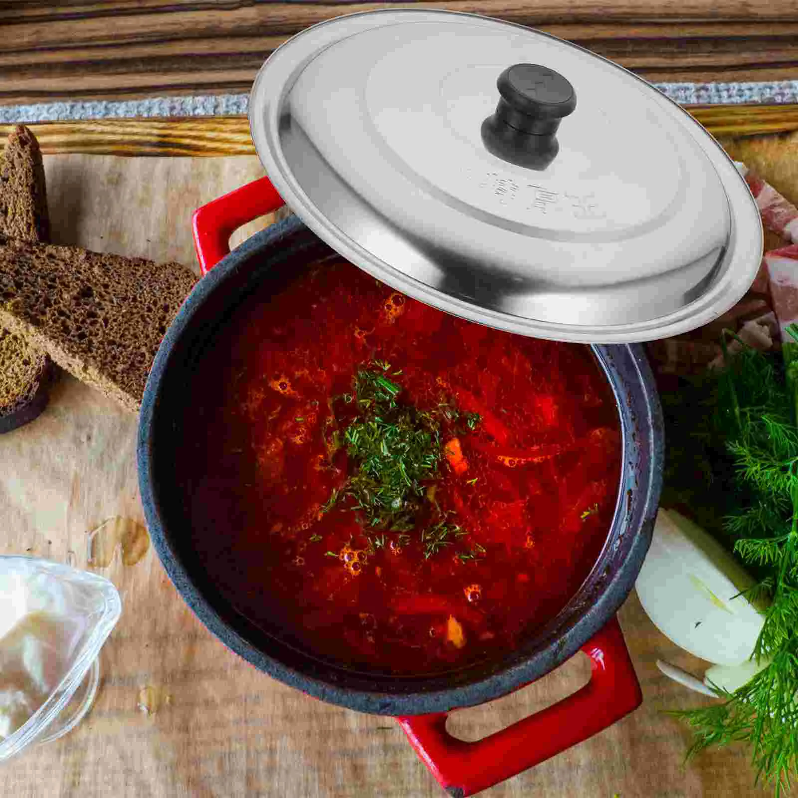 

Cooking Pan Lid Stainless Steel Pot Lid Pans Skillets Round Universal Lid Pots Pans Ot Lids Cover Replacement Cookware
