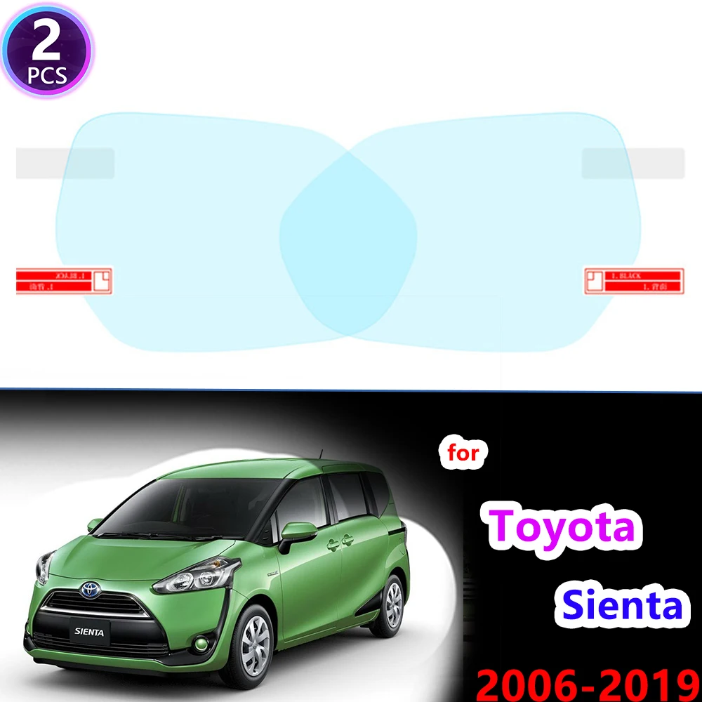 Полноэкранная Защитная пленка для Toyota Sienta XP80 XP170 80 170 DICE 2006 ~ 2019, Автомобильное зеркало заднего вида, непромокаемые противотуманные аксессуары
