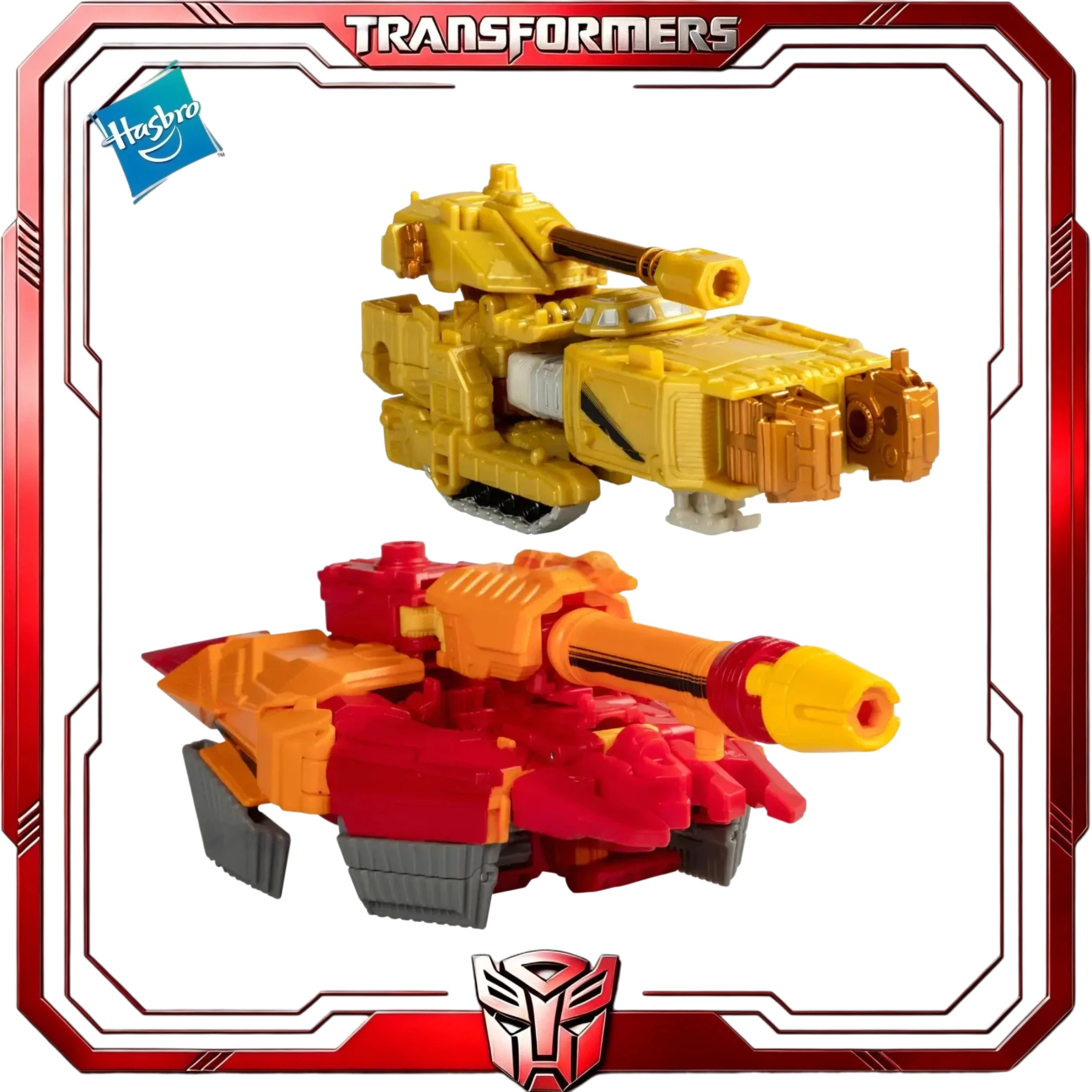 Фото В наличии: Трансформеры Emirate Xaaron Autobot Flame, набор из 2 фигурок-танков, коллекционная игрушка Hasbro к 40-летию комиксов №4