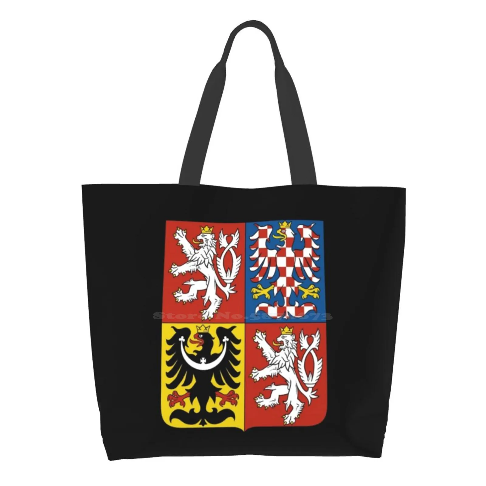 

Герб Чешской Республики, сумки для покупок для девочек, модная повседневная упаковка, ручная сумка, герб Чешской Республики, Чехия