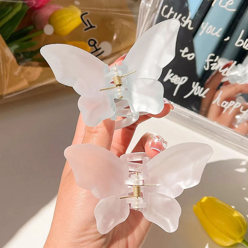 

Butterfly Hair Clip In Acetate Gradient Color Hair Claw Kids Butterfly Hairpin Crab Clip Barrettes For Women Girls Hair Clip