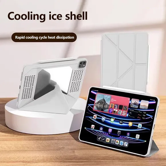 Чехол для iPad Pro 13 2024 7th 11 Air 6th 5 4 3Pro 2 1 10th 10.9 10.2 9.7 Mini 7 A17 6 Y-Folding Acrylic Cover