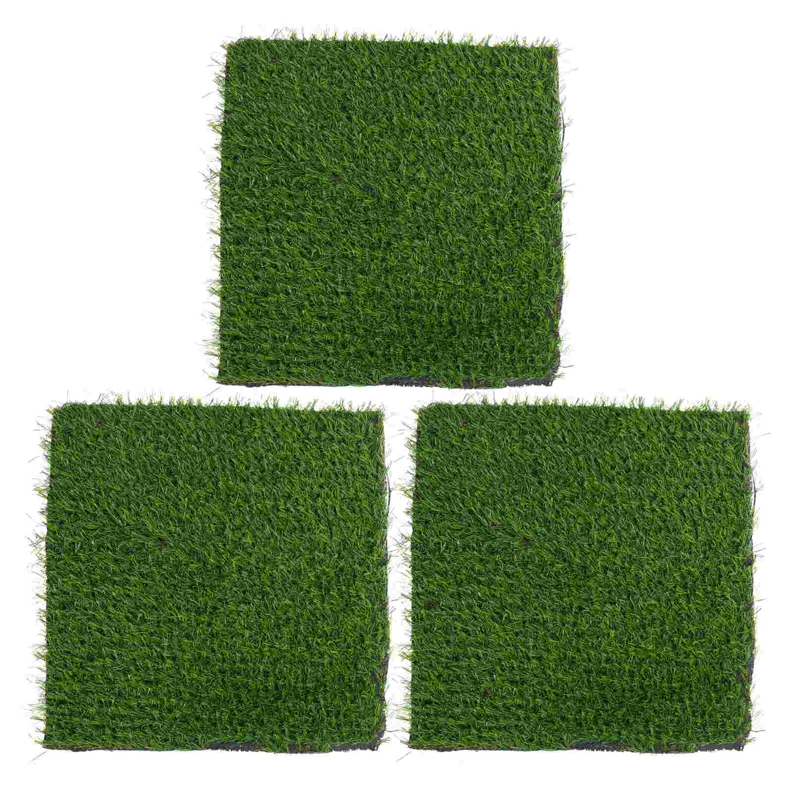 

3Pcs Chicken Nesting Box Pads- Artificial Grass Turf Mat for Pets Garden Lawn Chicken Coop Bedding Indoor Outdoor