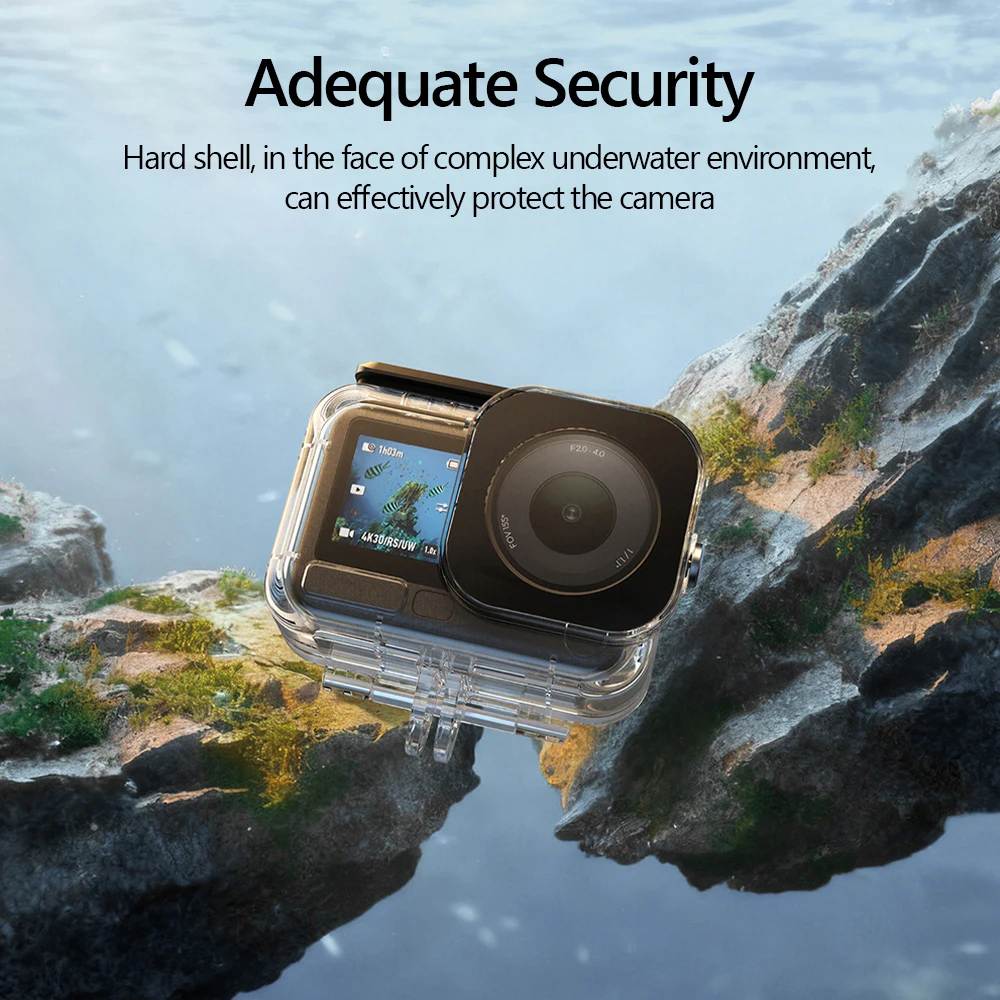 Фото TELESIN 60 м водонепроницаемый чехол для DJI OSMO Action 6, чехол для подводного дайвинга, высокопрочный защитный чехол для камеры с защитой от падения №4