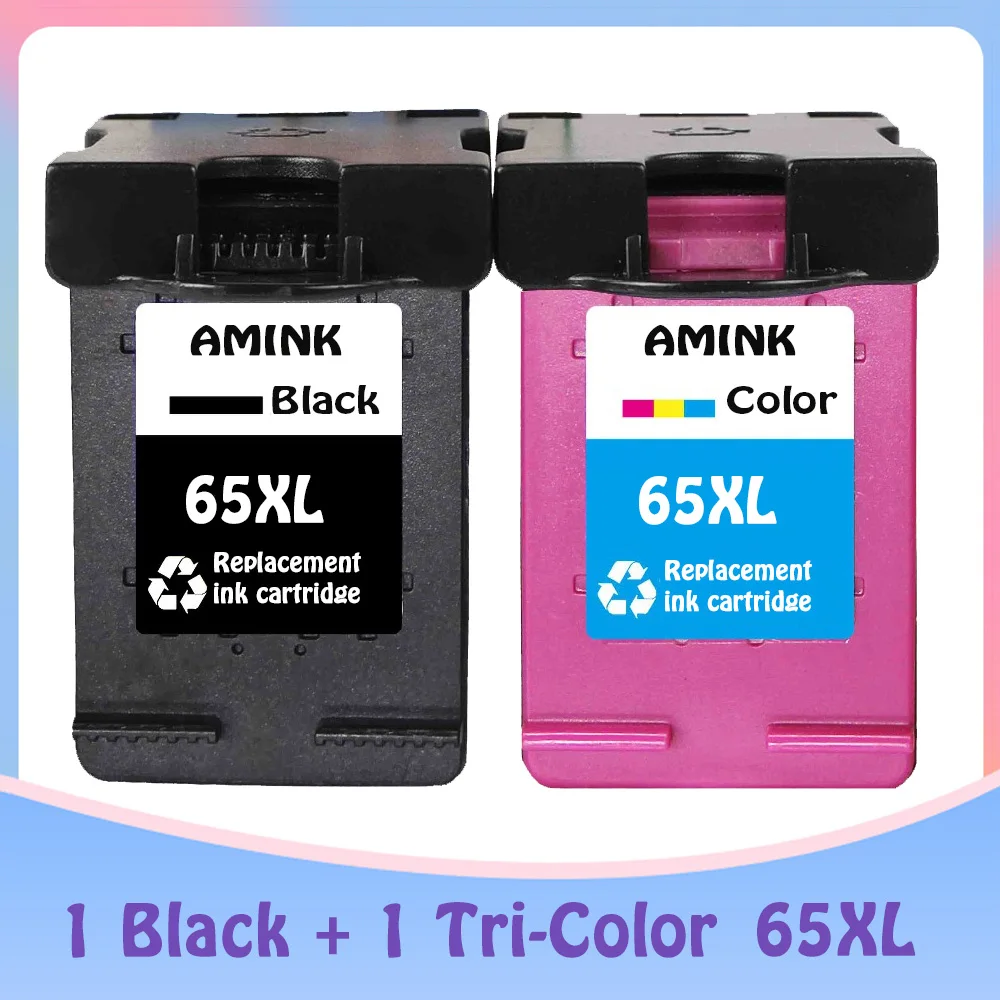 

AM Ink Cartridge 65XL 65 XL N9K04AN for HP Envy 5055 5052 5058 DeskJet 3755 2655 3720 3721 3722 3723 3752 3730 3758 2652