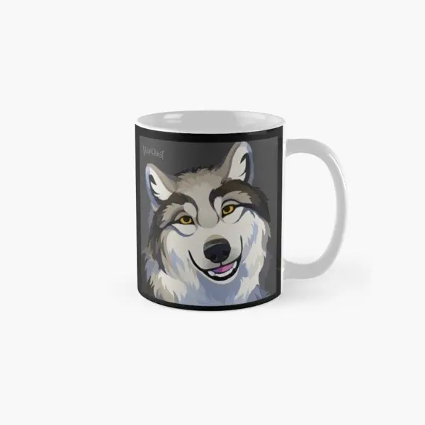 

Wolfquest Morning Face Classic Mug Coffee Cup Design Picture Gifts Photo Printed Handle Round Image Simple Tea Drinkware