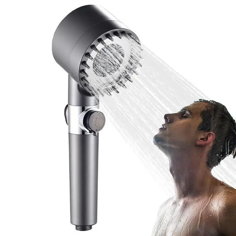 

Лейка для душа с ручной лейкой высокого давления, 3 режима, встроенный спрей для очистки