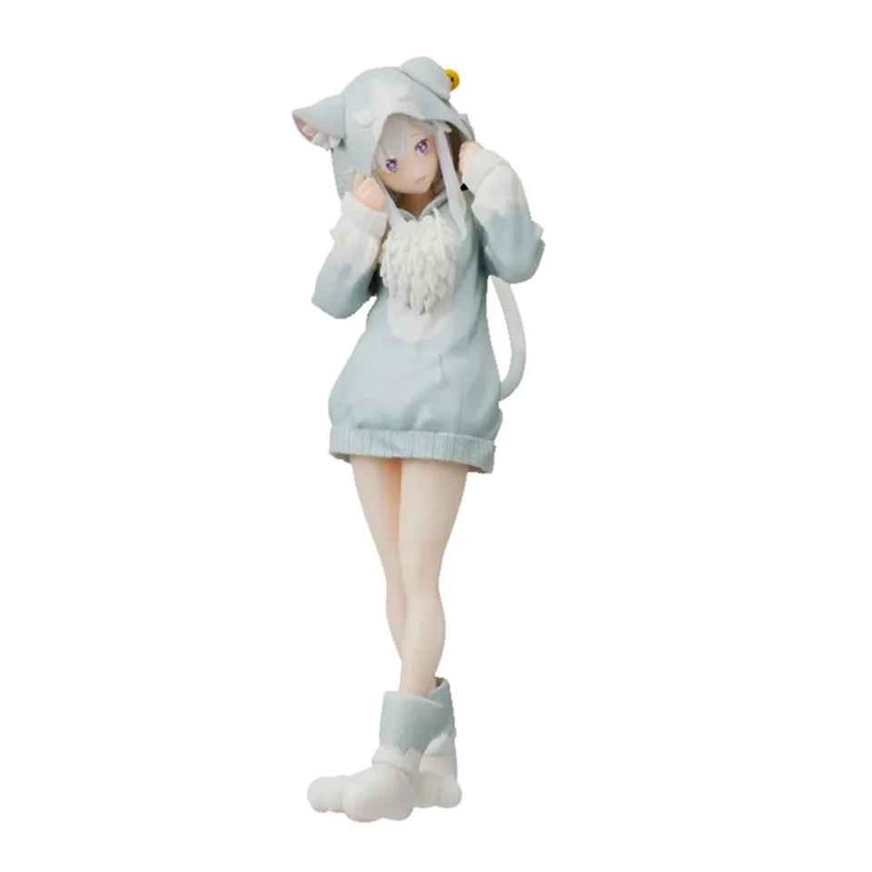 Figura de Anime Rem - Emilia Cat Re:Zero 21,5 cm 4