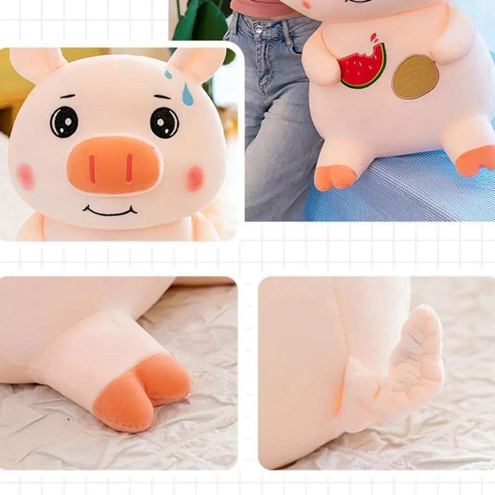 

Plush Pig Toy Vivid Expression Stylish Sofa Ornament Cartoon Doll Plush Pillow Ornament