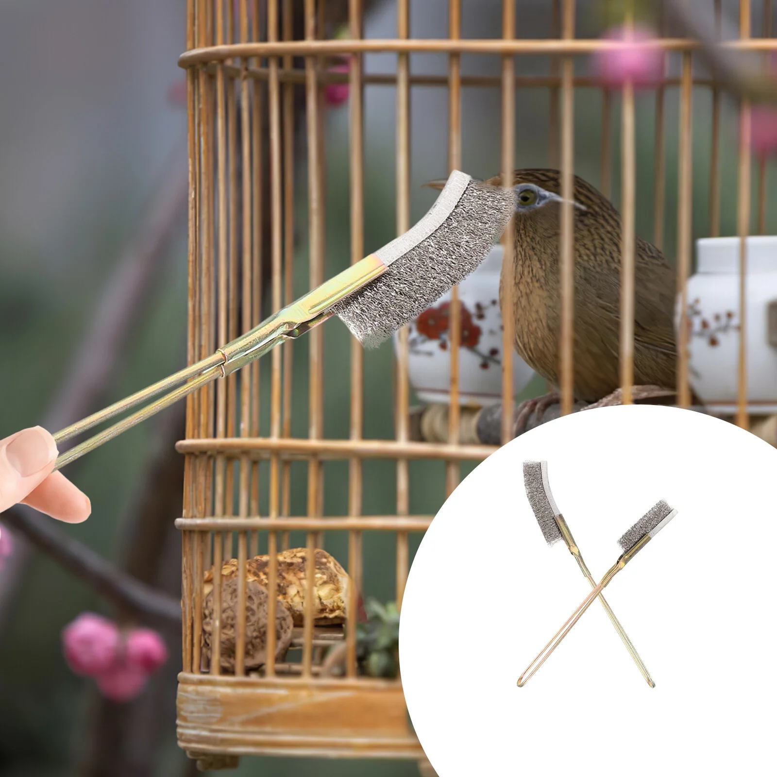 Cleaning Brush Long Handle Pet Cleaner Hut Accessories Oil P