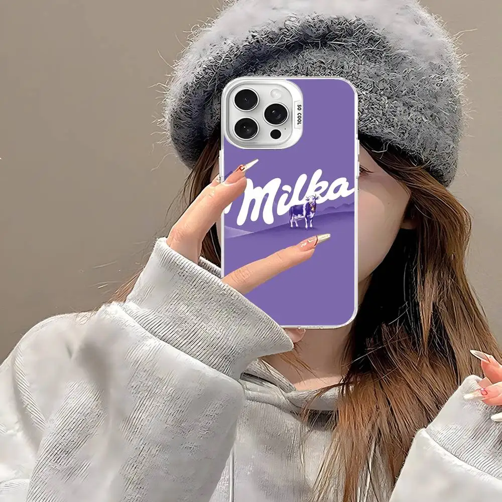 Фото Чехол для телефона M-MilkaS BoxS Chocolate для iPhone 16, 15, 14, 13, 12, 11 Pro Max X XR XSMAX 8 7 Plus, матовая противоударная задняя крышка №3