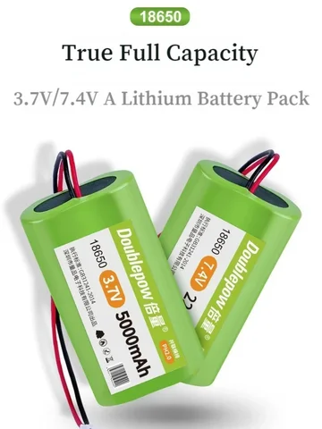 Doublepow 18650 перезаряжаемые литий-ионные батареи 4400mAh 5000mAh 6000mAh 7000mAh
