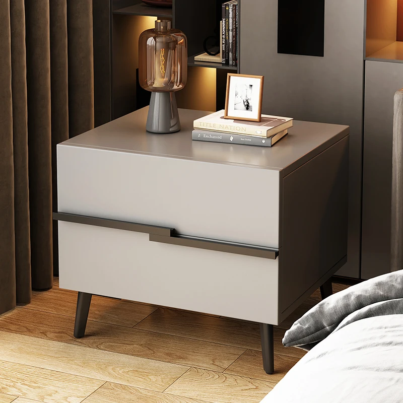 

Modern Wooden Bedside Tables Fashion Nightstand Italian Luxury Storage Side Tables Bedroom Criado Mudor De Quarto Room Furniture