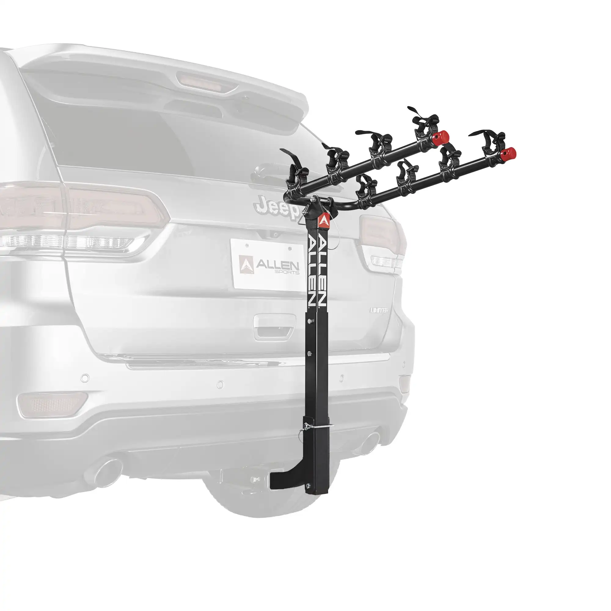 

4- Hitch Mounted Bike Rack Carrier, 542RR