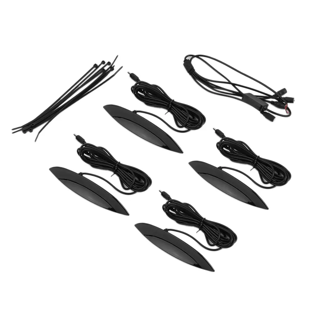 

4 шт., яркая автомобильная лампа в форме колес