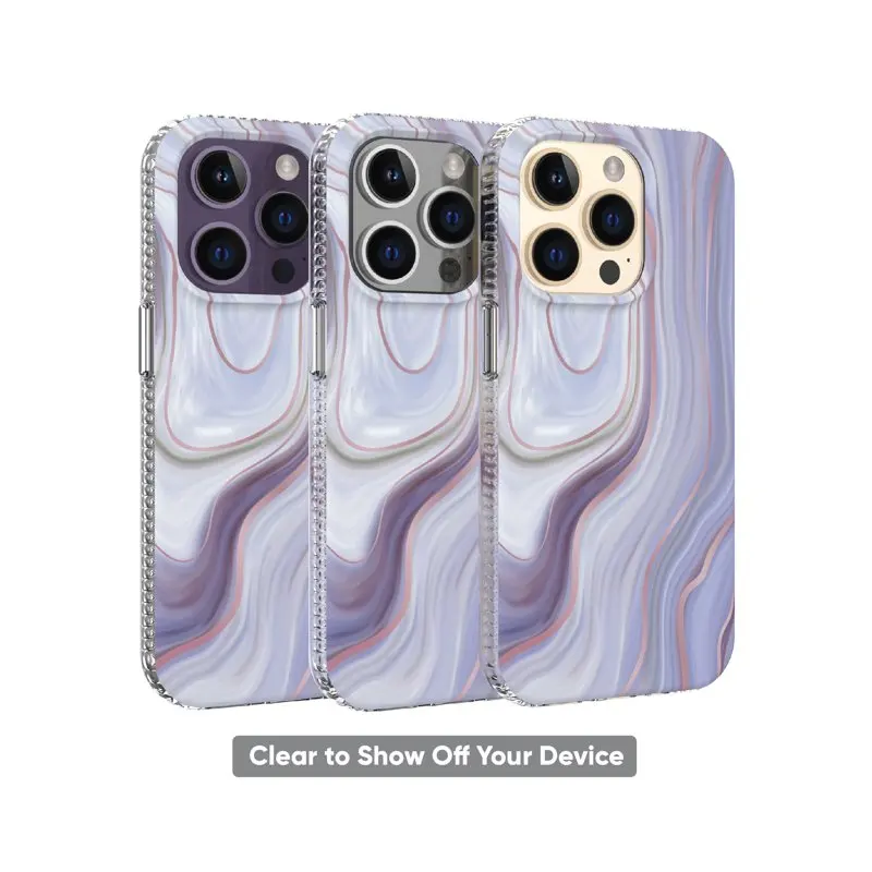2023 new for Purple Marble Phone Case for iPhone 14 Pro