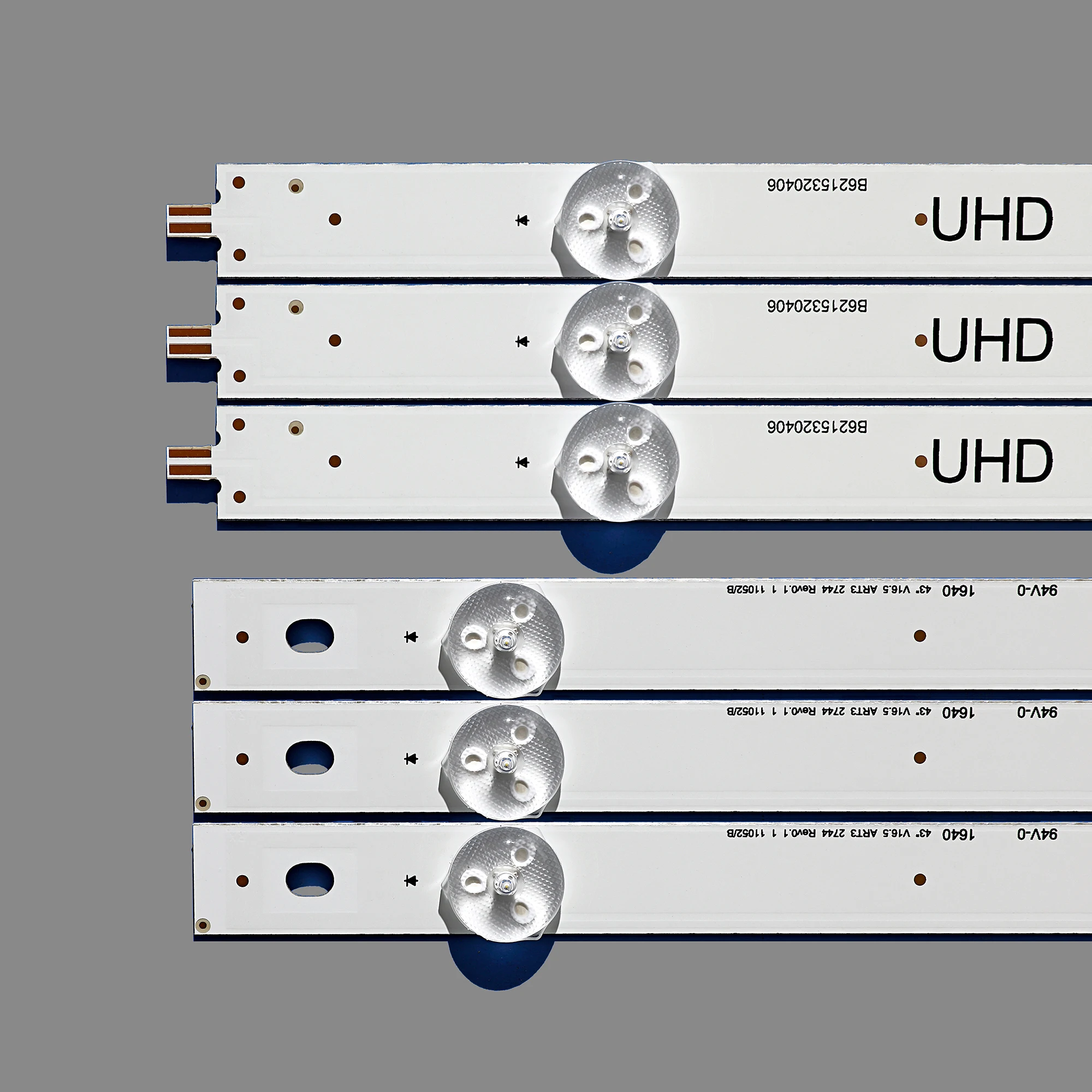 3 PCS LED backlight strip for LIG 43UF6407 43UF6400 43LH604V 43UH610V 43UH610A 43UH6030 43LH5700 43LH60_FHD_A Type UF64_UHD_A