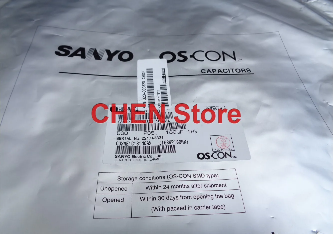 Бесплатная доставка 20 шт.50 шт SANYO OS-CON SVP 16V180UF 10X8MM SMD полимерный твердотельный электролитический конденсатор 180 мкФ 16 В 16SVP180MX (art.: 3920d007757bc) - 3920d007757bc