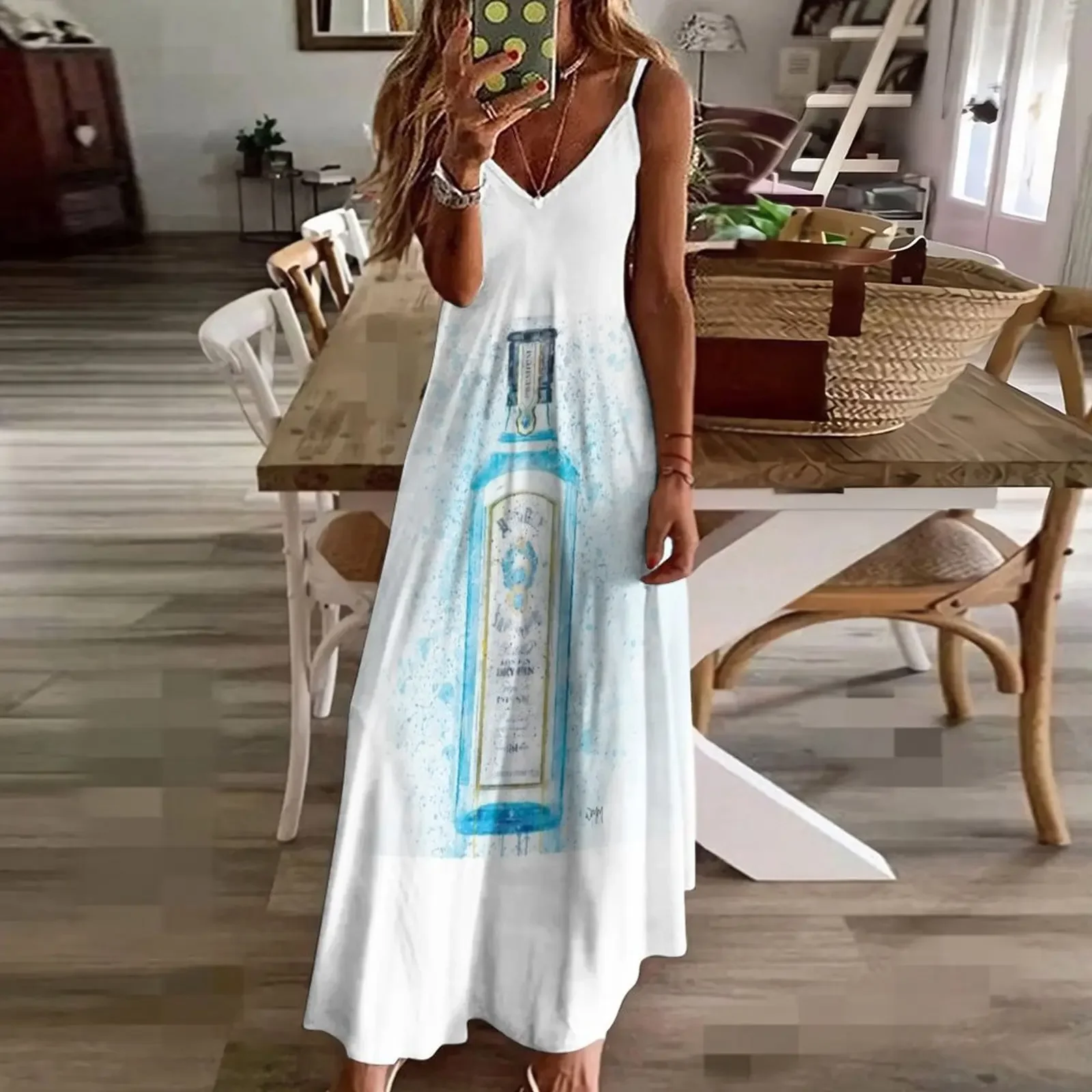 Женское платье Bombay Blue Gin Bottle из полиэстера