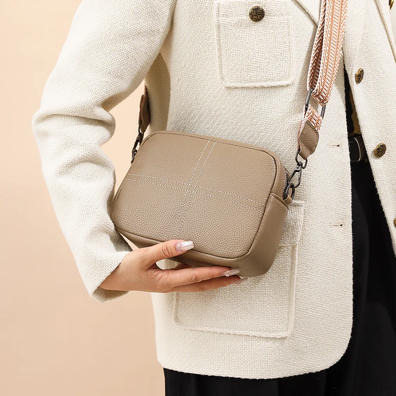 Женская сумка из 100% натуральной воловьей кожи модная через плечо для женщин