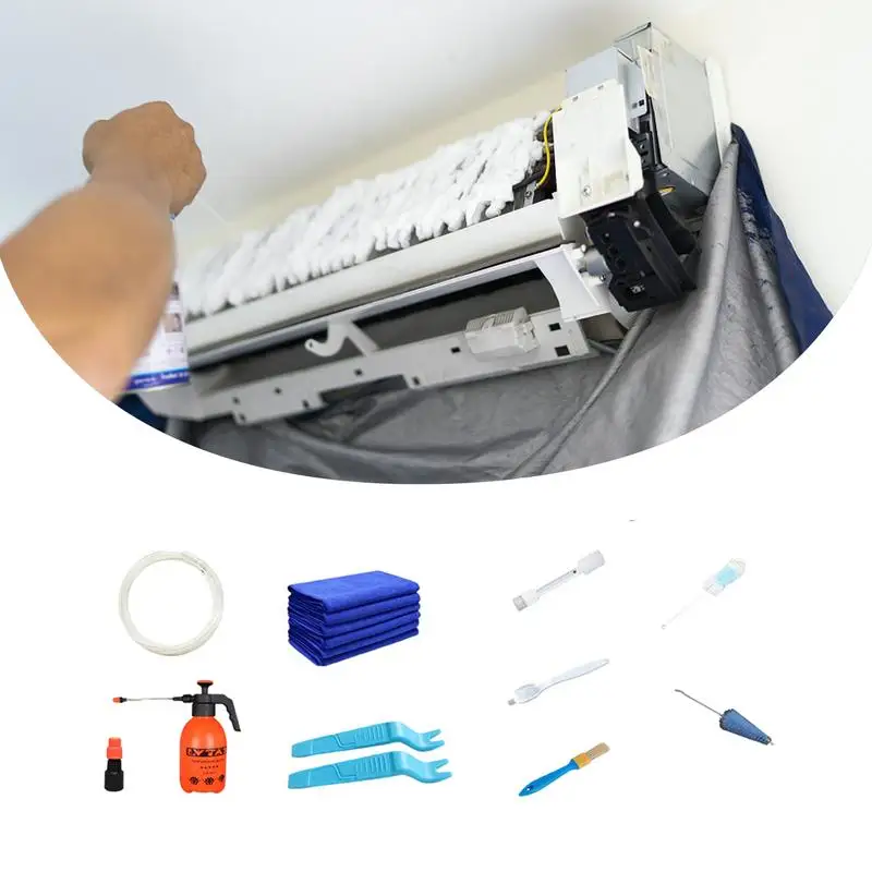 

Air Conditioner Cleaning Kit Air Conditioning Cleaning Cover Air Conditioner Protector Waterproof Cover Service Bag Cleaning Kit