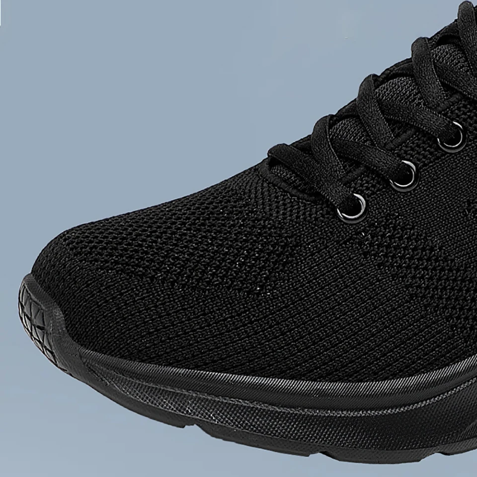 Loekeah Running Shoes Ladies Breathable Casual Shoes Light Weight Outdoor Sports Shoes Breathable Lace-Up Platform Sneakers