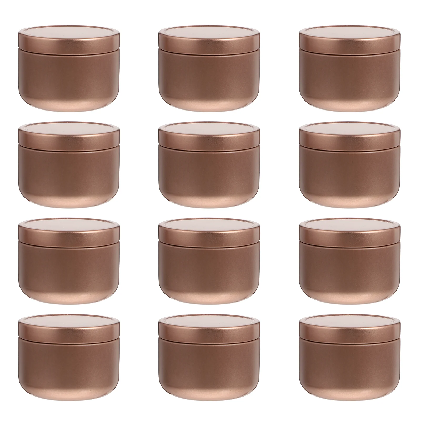 

12pcs Jars With Lids Tinplate Empty Tins Tea Jars Metal Round Gift Tins Candy Jars Containers Gift Candy Jewelry Wrapping Boxes