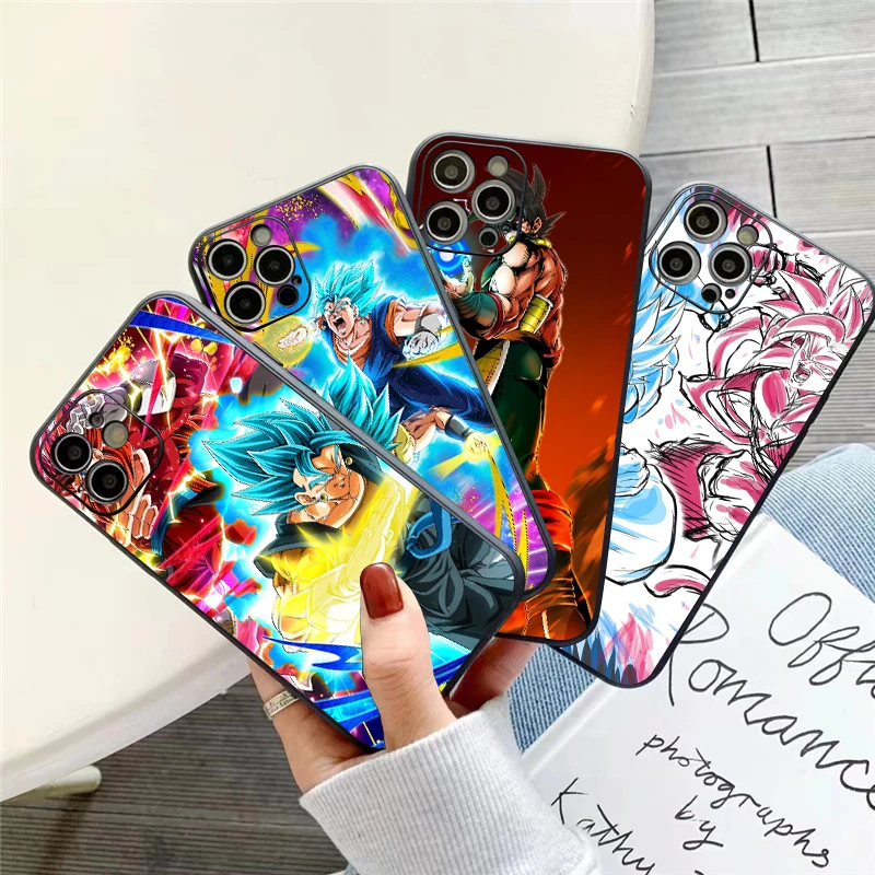 

Japanese Anime Dragon Ball Phone Case For iPhone 11 13 12 Pro Max 12 13 Mini X XS XR MAX 5 6 6S 7 8 Plus Liquid Silicon Funda