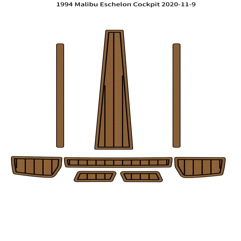 

1994 коврик для кабины Malibu Eschelon, напольный коврик из искусственного тикового пенопласта, напольный коврик